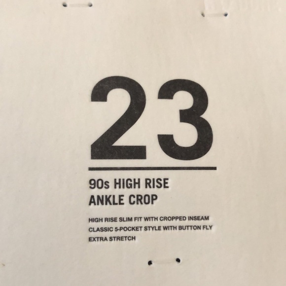 Re/Done 90s Extra Stretch High Rise Ankle Crop Royal Fade 23 - Picture 13 of 15